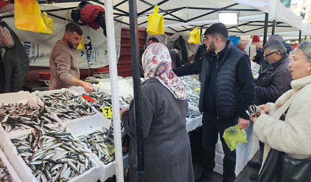 ZONGULDAK'TA KARADENİZ HAMSİ 100 LİRADAN ALICI BULUYOR