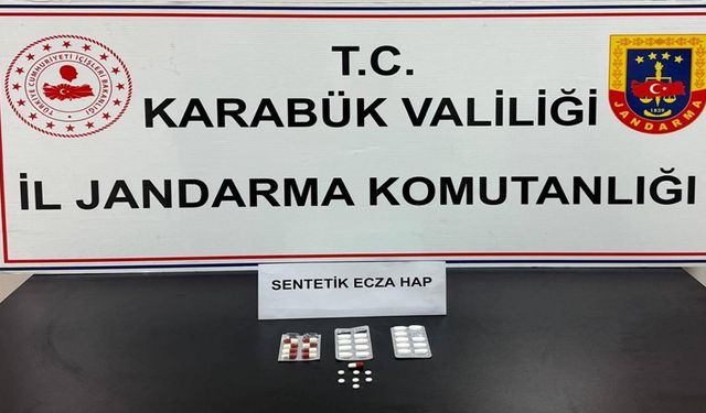 ŞAHSIN ÜZERİNDEN 33 ADET SENTETİK HAP ELE GEÇİRİLDİ