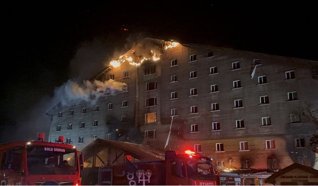 KARTALKAYA OTEL YANGININA DESTEK İÇİN DÜZCE'DEN EKİPLER SEFERBER OLDU