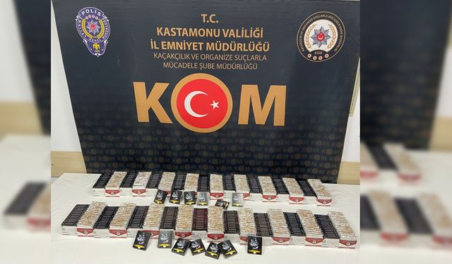 KASTAMONU'DA 10 BİN ADET DOLDURULMUŞ MAKARON YAKALANDI