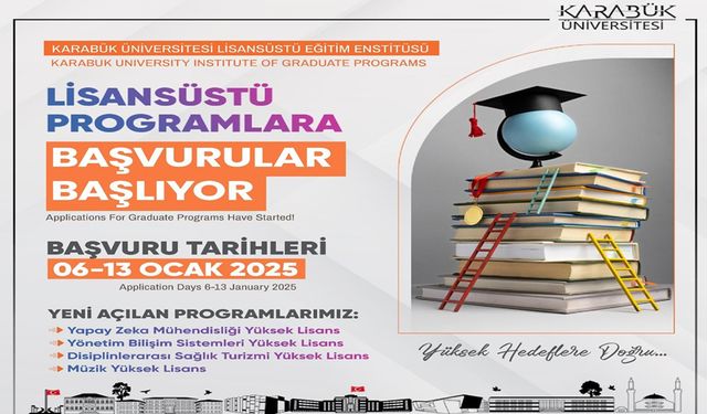 LİSANSÜSTÜ PROGRAM BAŞVURULARI BAŞLIYOR