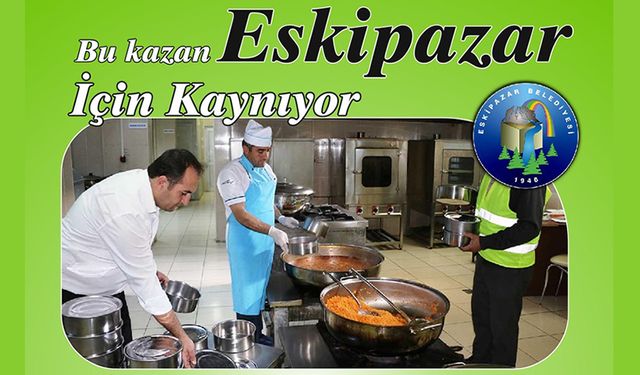 ESKİPAZAR'DA KAZANLAR İHTİYAÇ SAHİPLERİ İÇİN KAYNIYOR