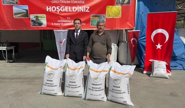 KASTAMONU'DA ÇELTİK TOHUMU DAĞITILDI