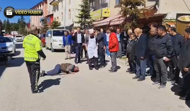 EFLANİ'DE MOTOSİKLET KAZASI: 1 YARALI