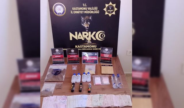 KASTAMONU POLİSİNDEN UYUŞTURUCU OPERASYONU 1 GÖZALTI