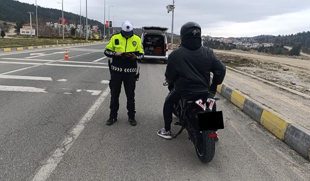 KASTAMONU'DA BİN 343 MOTOSİKLET DENETLENDİ