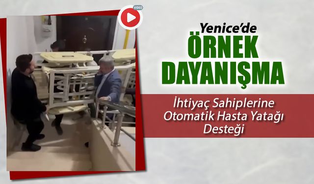 YENİCE BELEDİYESİ VE DEVLET HASTANESİ ARASINDA ÖRNEK DAYANIŞMA