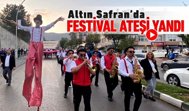ALTIN SAFRAN'DA FESTİVAL ATEŞİ YANDI