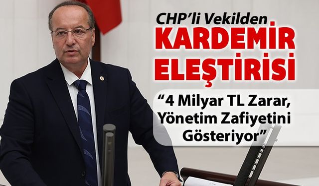 CHP'Lİ VEKİL AKAY'DAN KARDEMİR ELEŞTİRİSİ