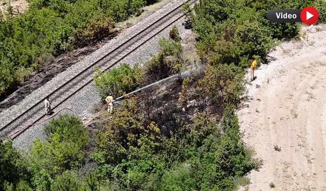 ÖRTÜ YANGINI BÜYÜMEDEN SÖNDÜRÜLDÜ