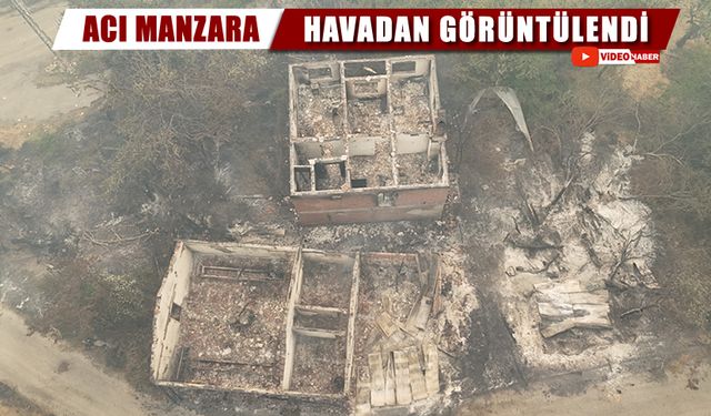 ACI MANZARA HAVADAN BÖYLE GÖRÜNTÜLENDİ