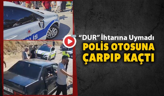 POLİSİN "DUR" İHTARINA UYMAYAN SÜRÜCÜ ORTALIĞI BRİBİRİNE KATTI