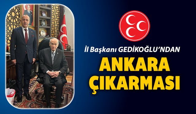 İL BAŞKANI GEDİKOĞLU'NDAN ANKARA ÇIKARMASI