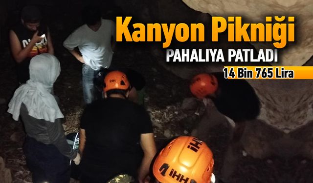 KANYON PİKNİĞİ PAHALIYA PATLADI