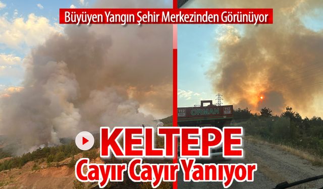 KELTEPE YANGINI BÜYÜYOR