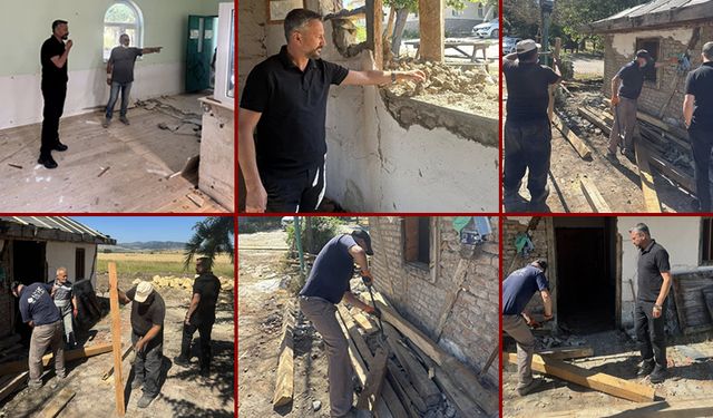 BAŞKAN CIVA SIĞIRCIK SUYU'NDAKİ RESTORASYON ÇALIŞMALARINI İNCELEDİ