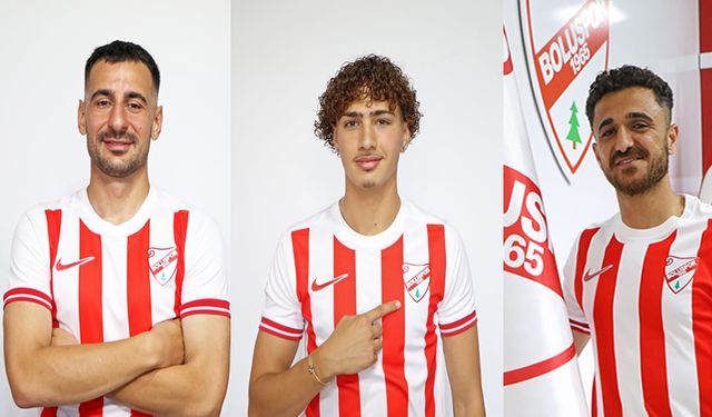BOLUSPOR'DA 3 İMZA BİRDEN