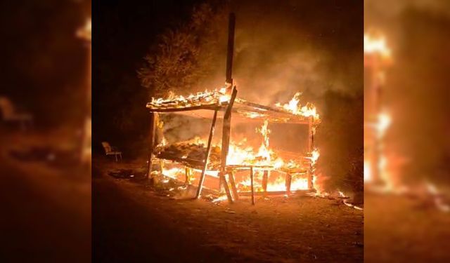ÇANKIRI'DA KAVUN TEZGAHI ALEVLERE TESLİM OLDU