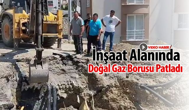 5000 EVLER MAHALLESİ'NDE DOĞAL GAZ BORUSU PATLADI