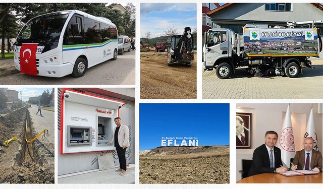 EFLANİ BELEDİYESİ’NDEN BİR YILDA ÖNEMLİ HİZMETLER