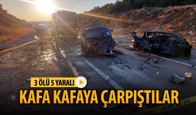 KAFA KAFAYA ÇARPIŞTILAR: 3 ÖLÜ 5 YARALI