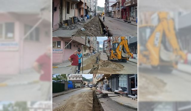 YENİCE'DE ALT YAPI VE ASFALT ÇALIŞMALARI SÜRÜYOR