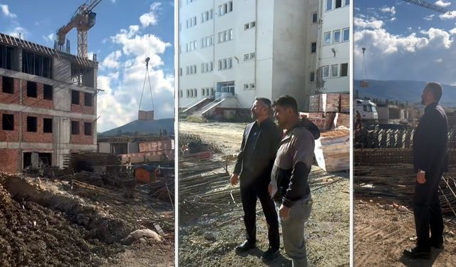 BAŞKAN CIVA KYK YURDUNDA İNCELEMELER YAPTI