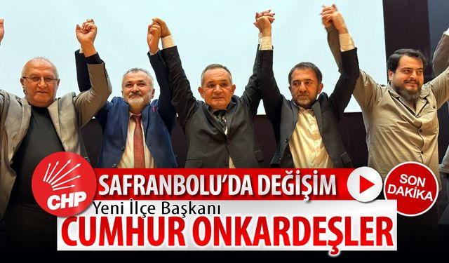 SAFRANBOLU'DA DEĞİŞİM: YENİ İLÇE BAŞKANI CUMHUR ONKARDEŞLER