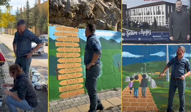 ESKİPAZAR'IN GİRİŞİ BOYALARIN AHENGİYLE RENKLENİYOR