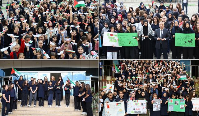 KARABÜK’TE ÖĞRENCİLER FİLİSTİN’E DESTEK İÇİN BİR ARAYA GELDİ