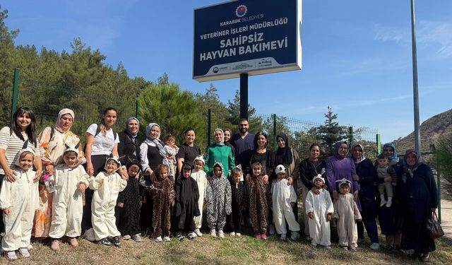 MİNİKLERDEN HAYVAN BAKIMEVİNE ZİYARET