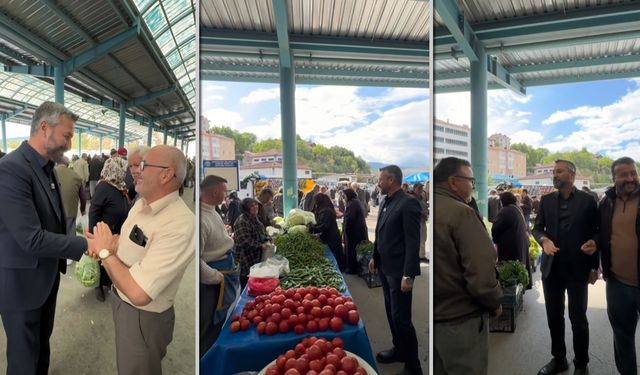 BAŞKAN CIVA PAZAR ESNAFIYLA BULUŞTU