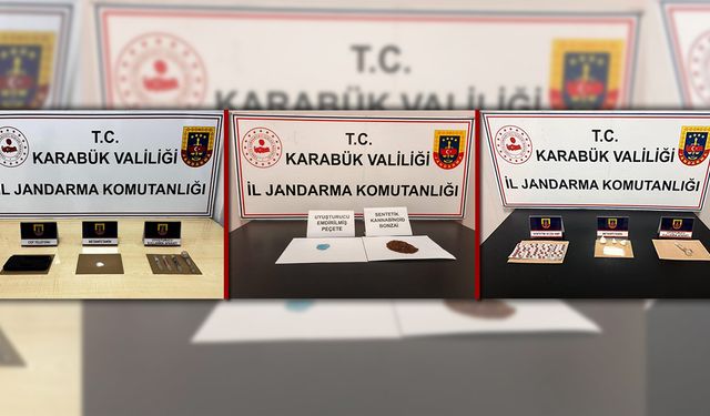 KARABÜK'TE UYUŞTURUCU OPERASYONLARI: 5 GÖZALTI