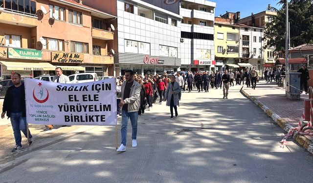 YENİCE’DE “SAĞLIK İÇİN EL ELE YÜRÜYELİM” ETKİNLİĞİ DÜZENLENDİ