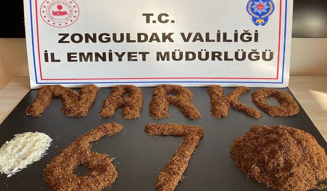 ZONGULDAK'TA NARKOTİK OPERASYONUNDA 2 KİŞİ TUTUKLANDI