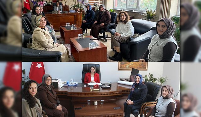 AK PARTİ KADIN KOLLARINDAN KADIN KAYMAKAMLARA ZİYARET