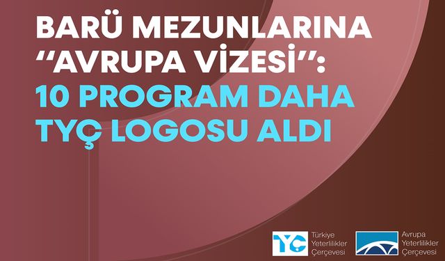 BARÜ'NÜN 10 PROGRAMI TYÇ LOGOSU ALDI