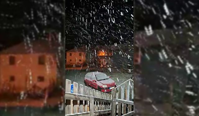 BOLU' NUN YÜKSEKLERİNE KAR YAĞDI
