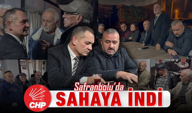 CHP SAFRANBOLU’DA SAHAYA İNDİ
