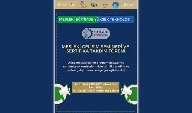 KARABÜK TSO'DA MESLEKİ GELİŞİM SEMİNERİ DÜZENLENİYOR