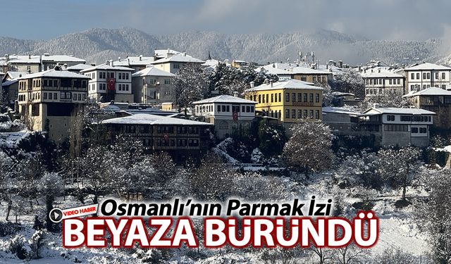 SAFRANBOLU'DA KARTPOSTALLIK KAR MANZARASI