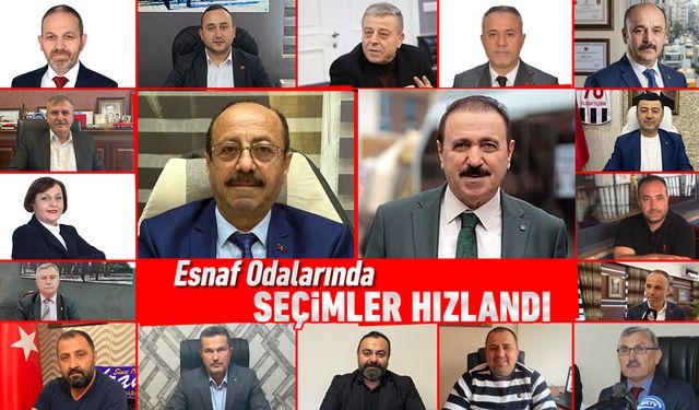 KARABÜK’TE ESNAF ODALARINDA SEÇİM HEYECANI
