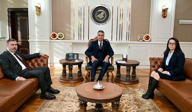 BAŞSAVCI AKMAN VE ADALET KOMİSYON BAŞKANI ÇELİK'TEN VALİ ÇAĞATAY'A ZİYARET