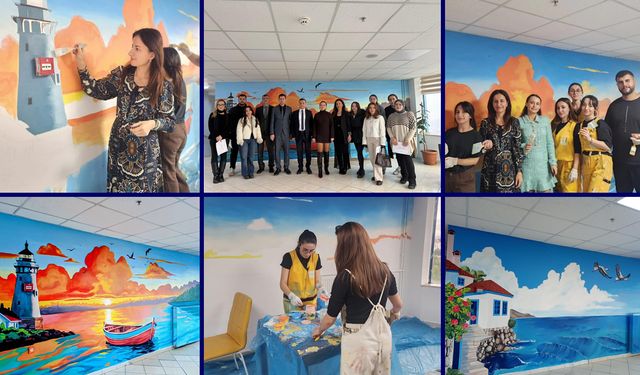 KBÜ’LÜ ÖĞRENCİLERDEN YÜCEL HUZUREVİ’NE RENK KATAN SANAT PROJESİ