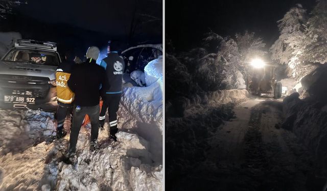 YENİCE'DE UMKE EKİPLERİ YATALAK HASTAYA 4 SAATTE ULAŞABİLDİ