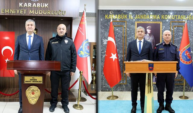 VALİ YAVUZ'DAN EMNİYET VE JANDARMAYA VEDA ZİYARETİ