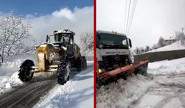 ZONGULDAK'TA 95 KÖY YOLU ULAŞIMA KAPALI