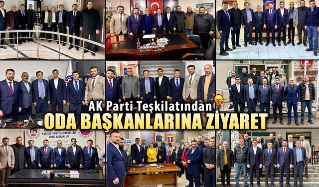 AK PARTİ TEŞKİLATINDAN ODA BAŞKANLARINA ZİYARET