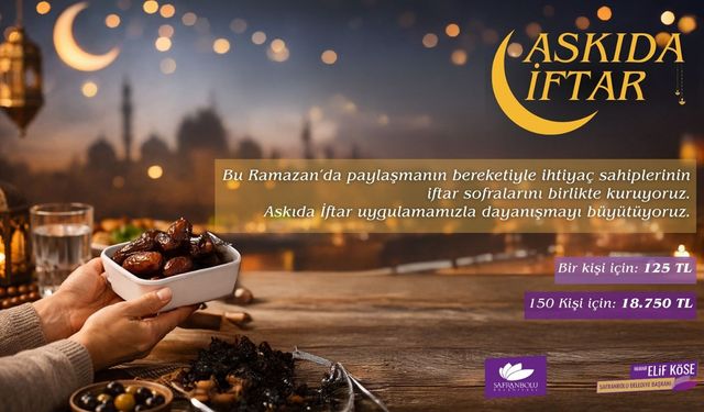 SAFRANBOLU BELEDİYESİ'NDEN ASKIDA İFTAR UYGULAMASI