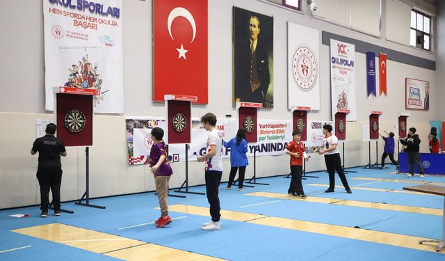 OKUL SPORLARI YILDIZ ERKEKLER DART İL BİRİNCİLİĞİ TAMAMLANDI